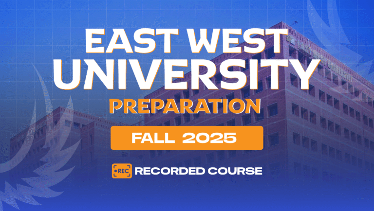 East West University Recorded Course – Fall 2025 [Batch 62]